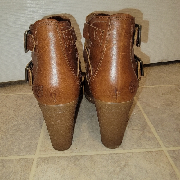 Timberland EARTHKEEPERS GLANCY PEEP TOE Low Ankle Boots - Picture 3 of 6